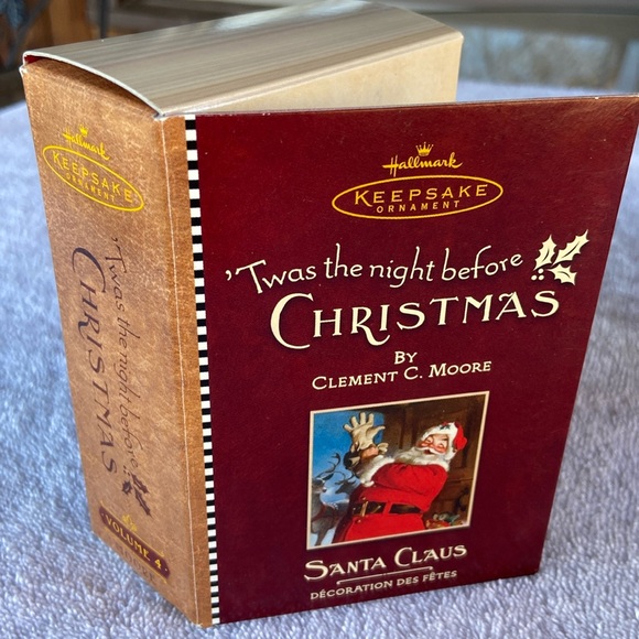 Hallmark Keepsake Ornament-Santa Claus - ‘Twas the Night Before Christmas Story - Picture 1 of 4